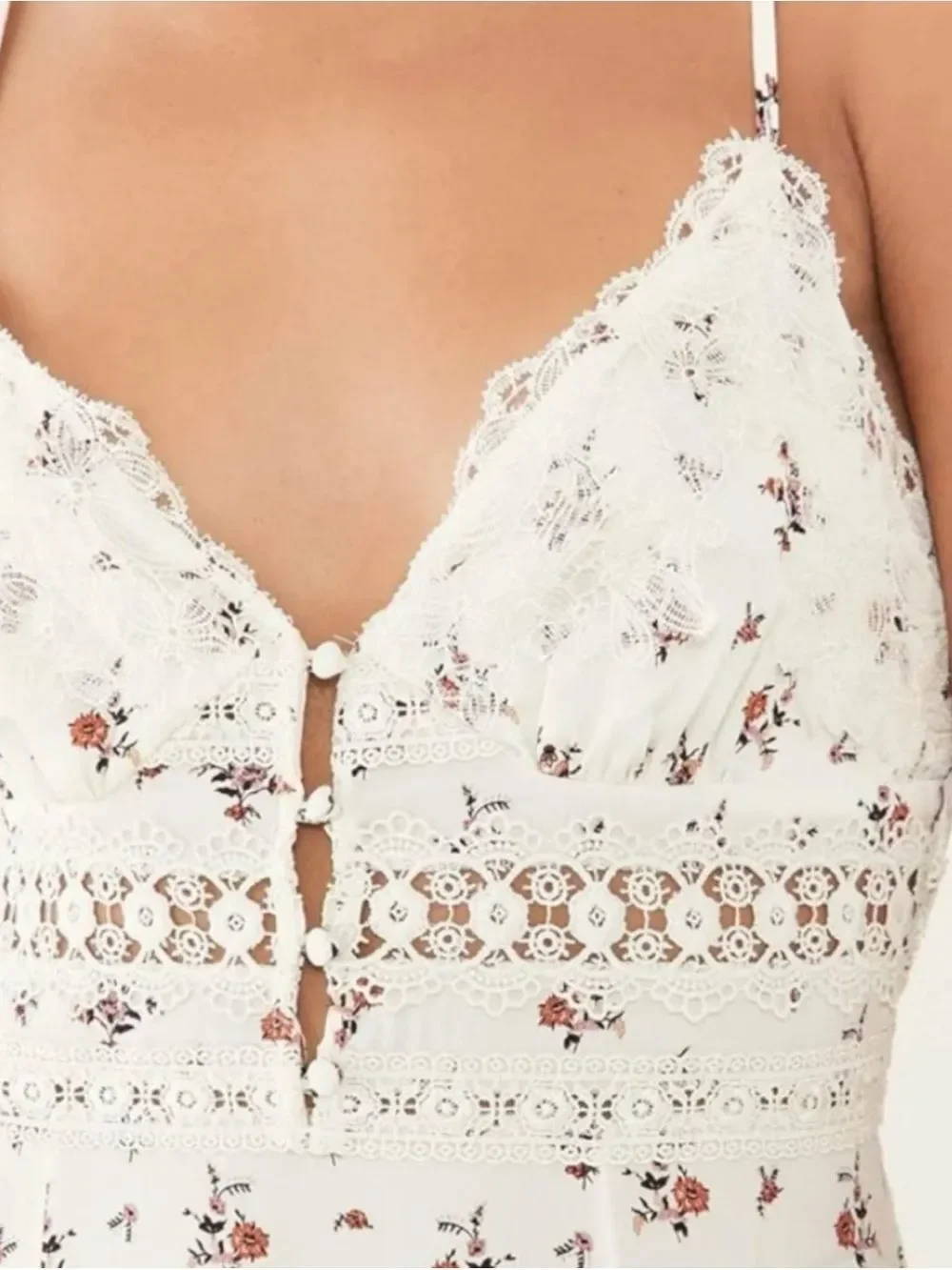FREE PEOPLE Out and About Floral Maxi Slip Dress Size S ~ NWOT
